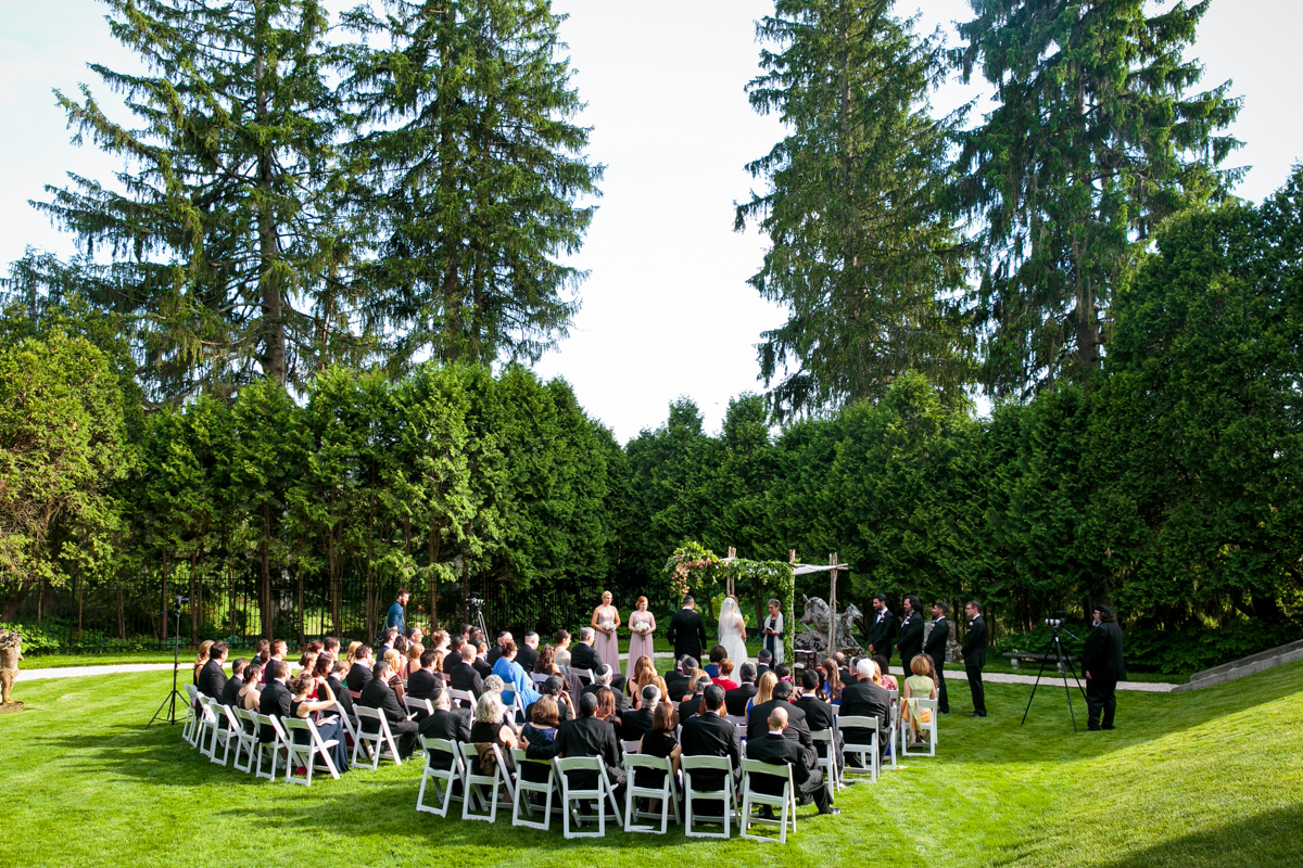 wedding ceremony at The Wheatleigh Hotel