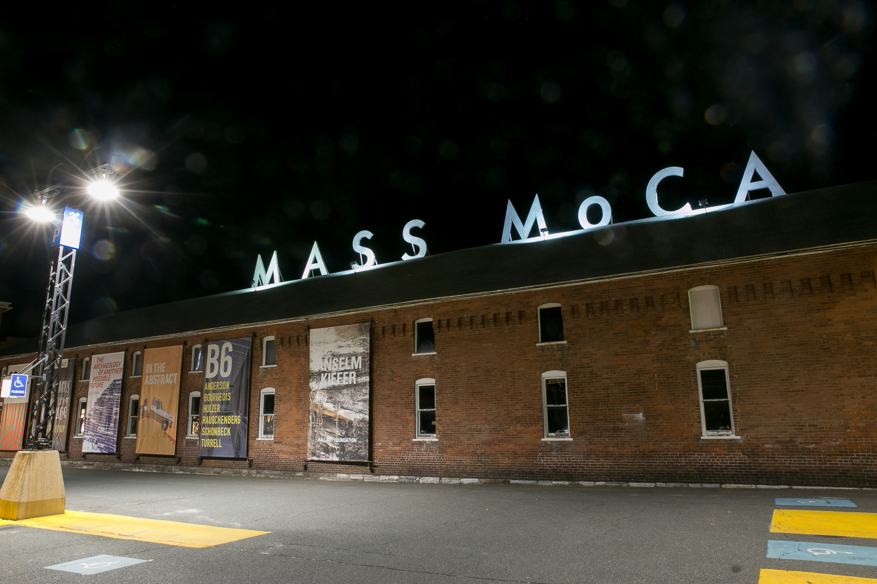 mass moca at night