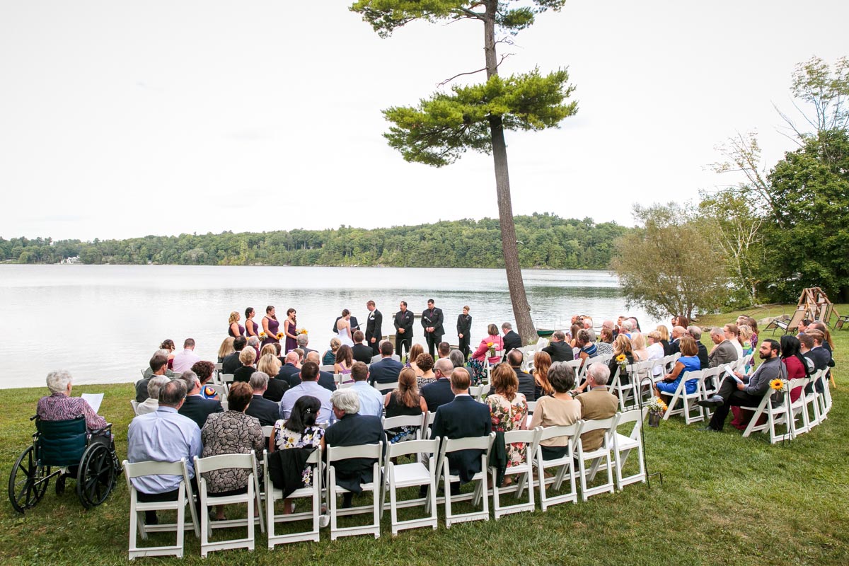 lakeside wedding at the interlaken inn