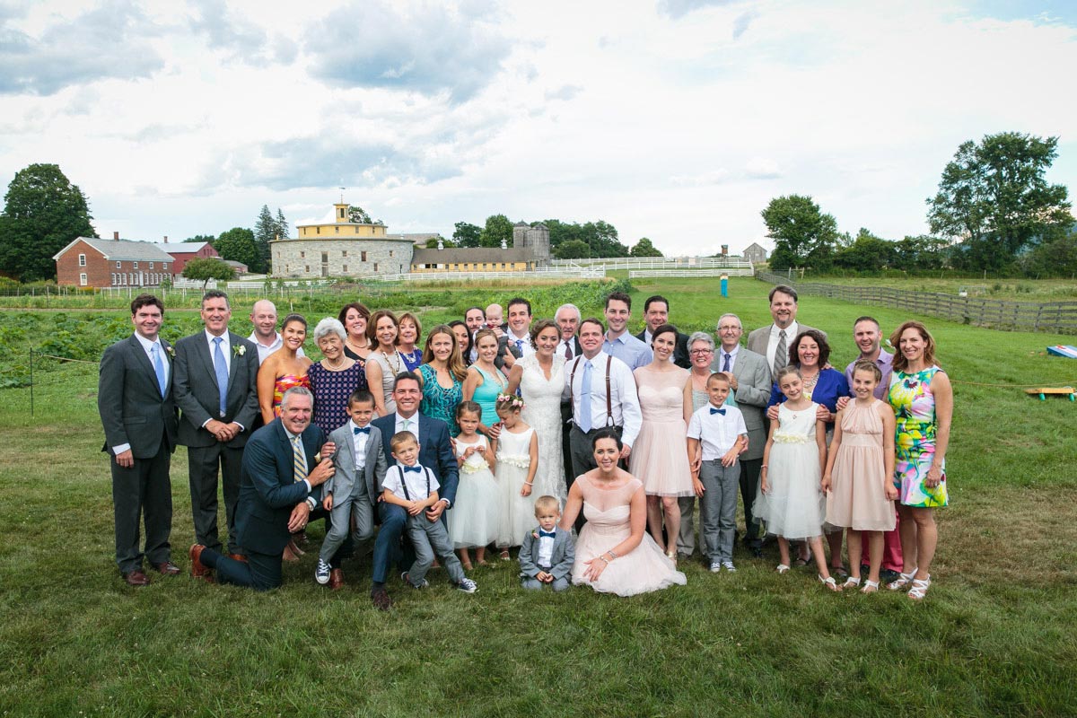 wedding at Hancock Shaker Village