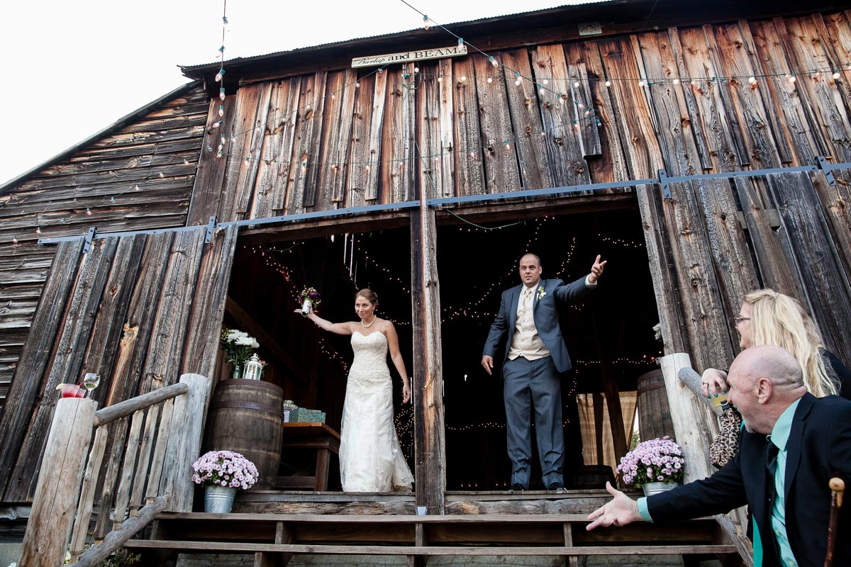 bride and groom at The Promise Gardens of the Adirondacks