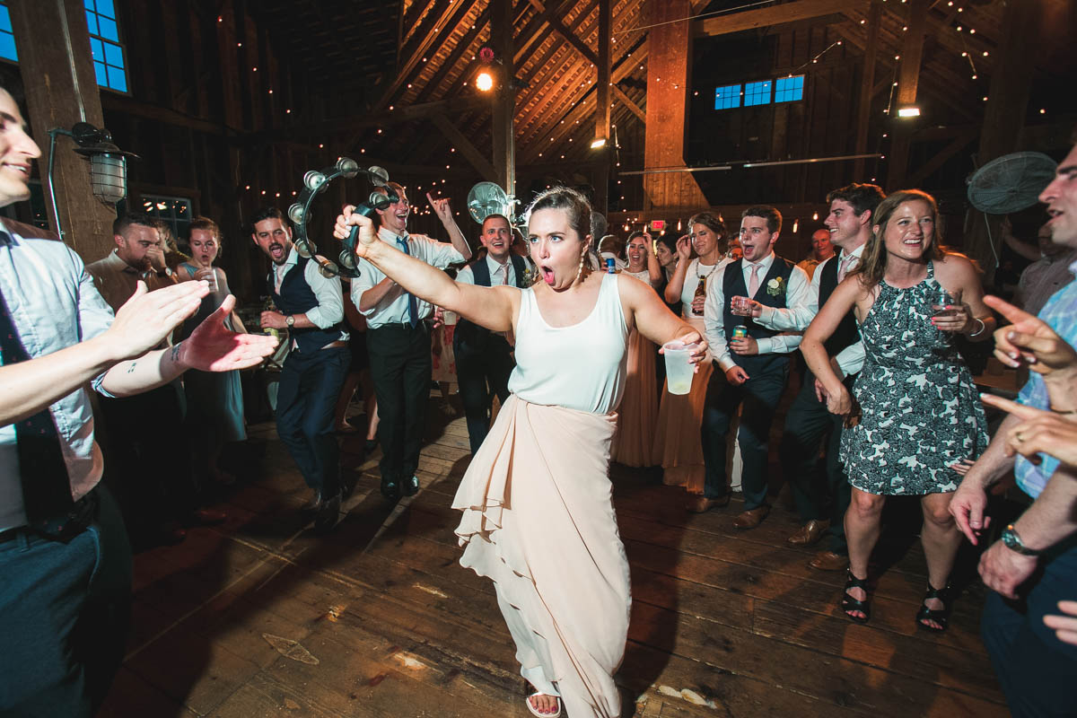 guests dancing at a wedding at stonover farm