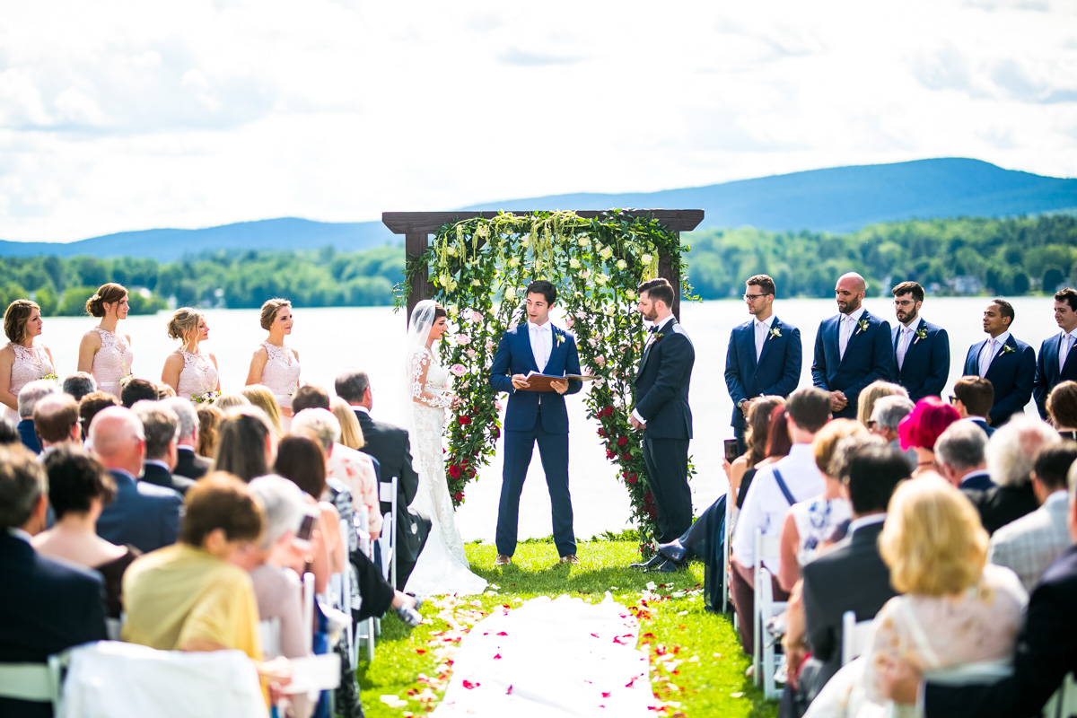 The Lake House Guest Cottages of the Berkshires, the perfect location for an intimate and romantic wedding celebration.
