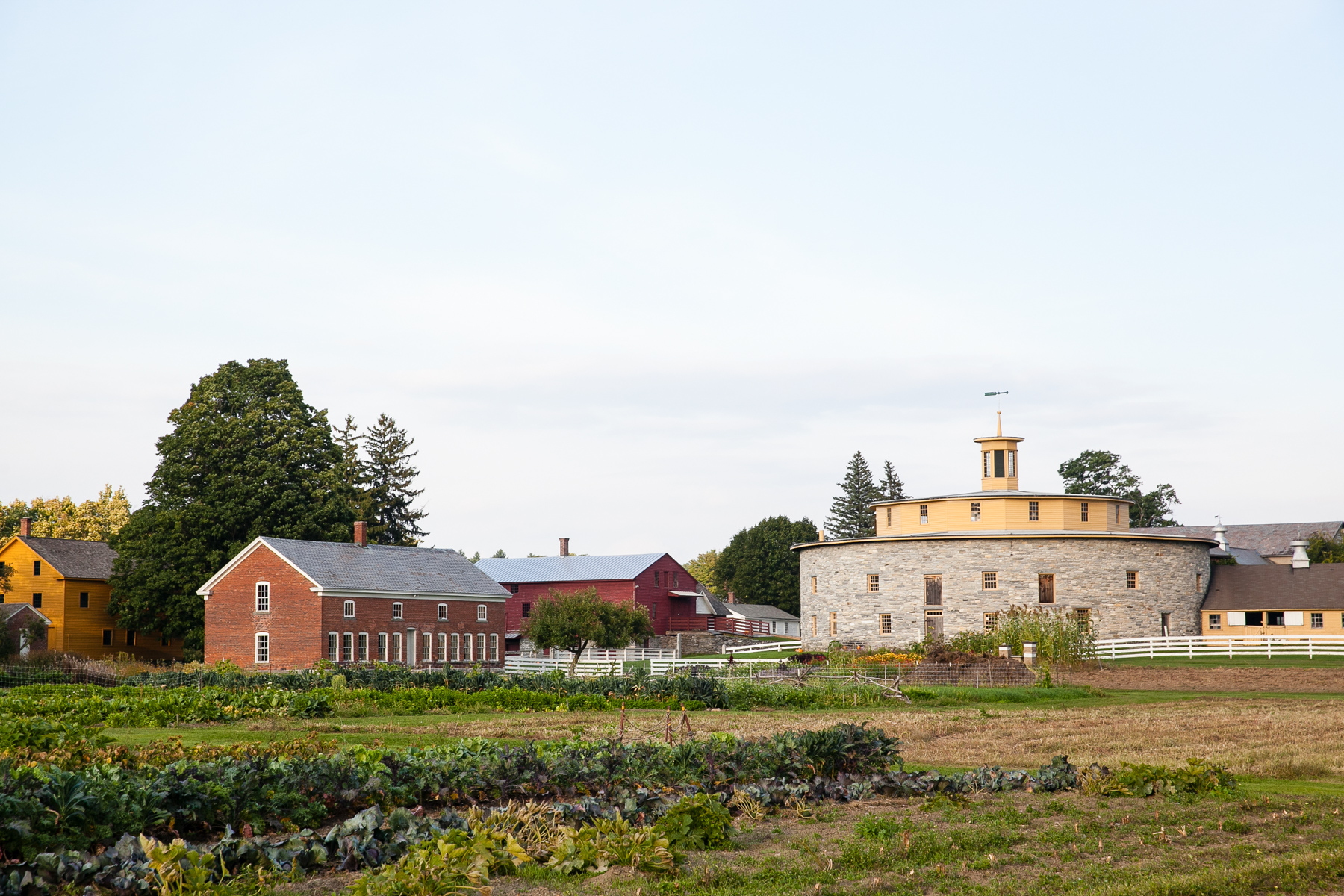 A view of the picturesque meadows at hancock shaker village