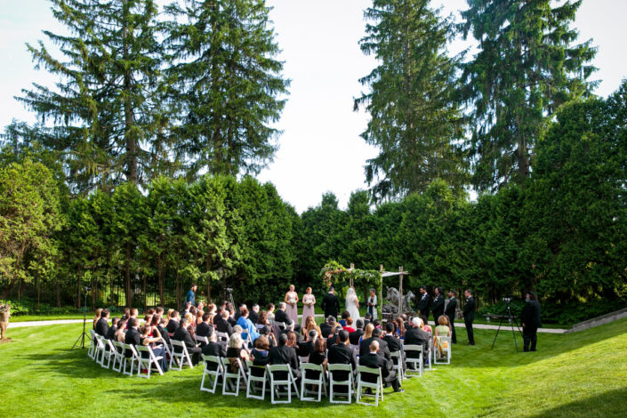 wedding ceremony at the wheatleigh estate